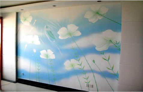 崇义画墙绘怎么画好白云的蓬松感？