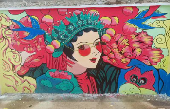 崇义墙体彩绘-网红墙