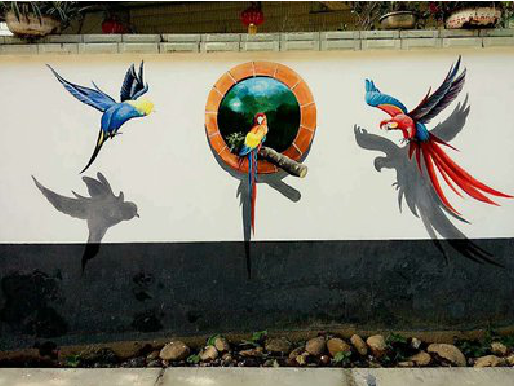 崇义视觉错位-3D墙绘设计