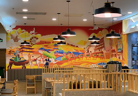 崇义商业空间彩绘介绍。