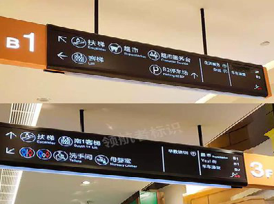 崇义如何通过商场标识牌引导客流分布？