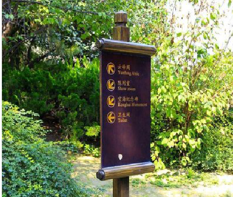 崇义标识牌与环境之间有什么关系？